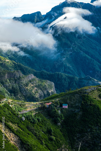 The mountainous center of the island of Madeira