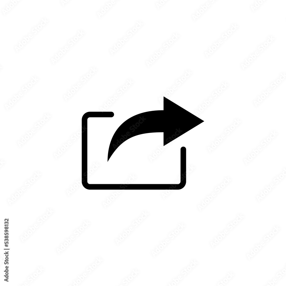 Share icon vector illustration. Sharing sign and symbol Share icon vector illustration. Sharing sign and symbol