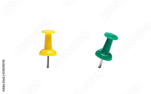 Obraz na płótnie Colorful push pins w salonie