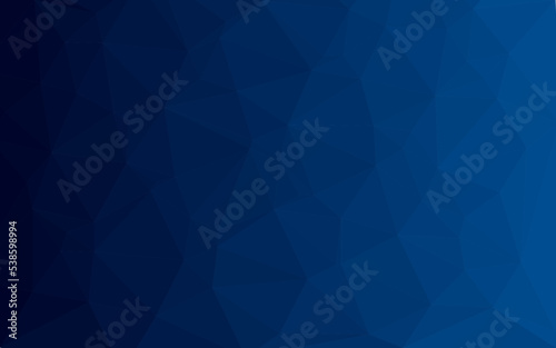 Blue gradient low poly background. Vector pattern. Element for web design  decoration. Abstract triangle illustration