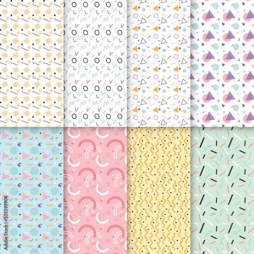 Set of seamless pattern collection