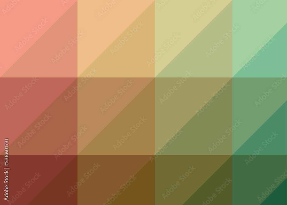 Fototapeta premium Abstract color Low-Polygones Generative Art background illustration