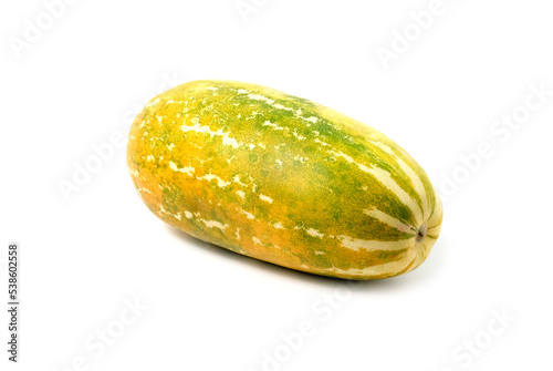 Cantaloupe thai tropical fruit asian on white background.