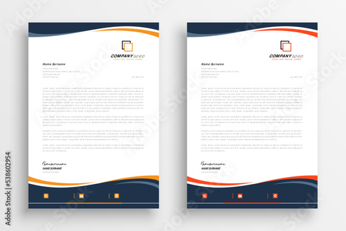 Professional business letterhead template