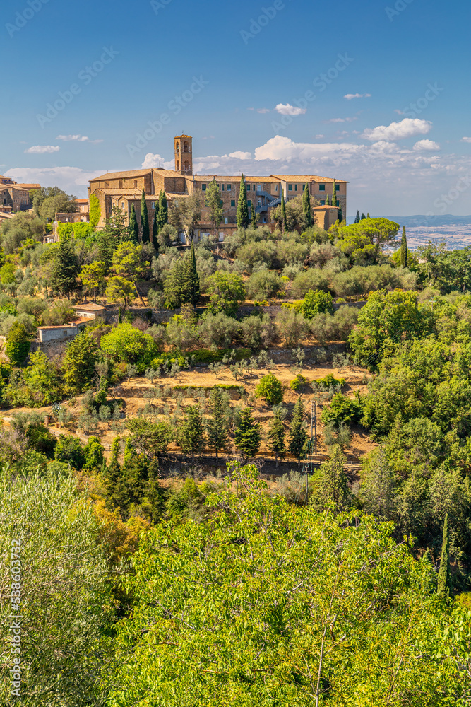 Panorama sur Montalcino, Italie