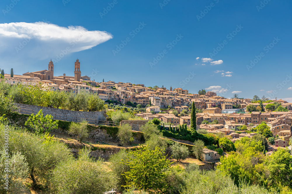 Panorama sur Montalcino, Italie