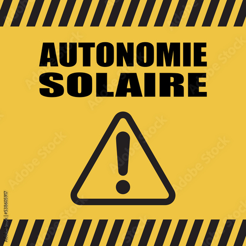 Logo autonomie solaire.