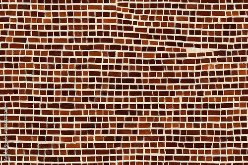 Out of Order Brick Wall seamless pattern 3d illustrated 