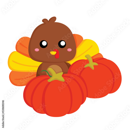 Thanksgiving Turkey Bird Illustration Vector Clipart
