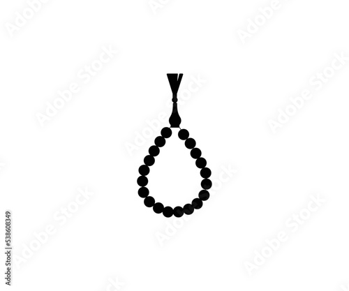 Preying beads vector isolated emoticon. Preying beads emoji. Preying beads color icon