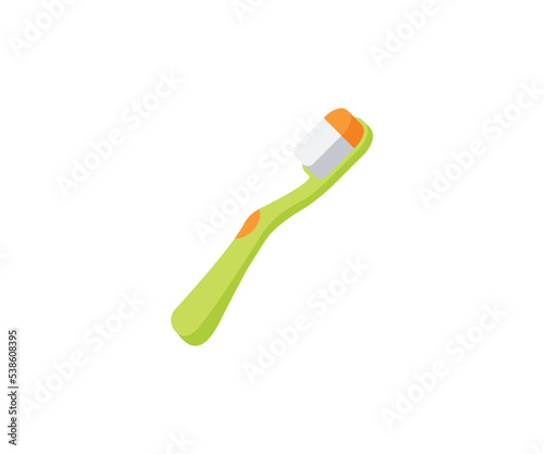 Toothbrush vector isolated icon. Toothbrush emoji illustration. Toothbrush vector isolated emoticon