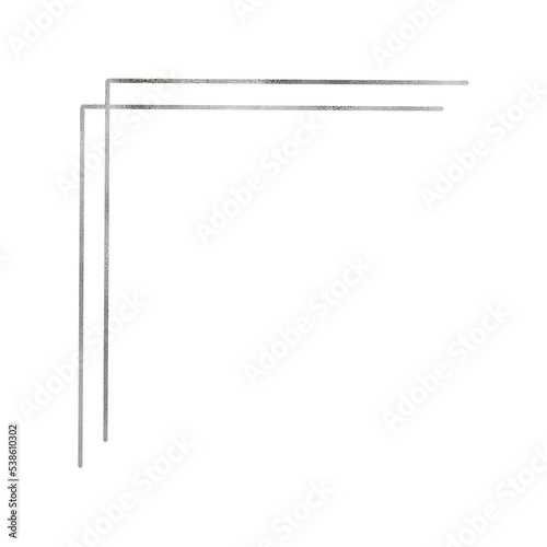 Silver Metallic Decorative Border