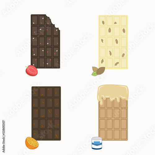 set of chocolate