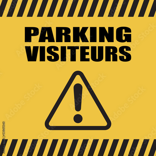Logo parking visiteurs.