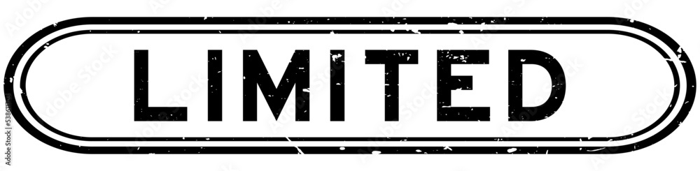 Grunge black limited word rubber seal stamp on white background Grunge black limited word rubber seal stamp on white background