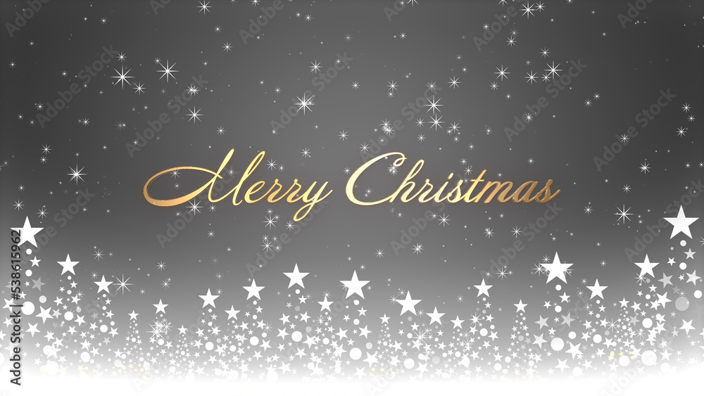 クリスマスツリーと色のついた背景にキラキラが舞う、クリスマスの文字 クリスマスツリーと色のついた背景にキラキラが舞う、クリスマスの文字