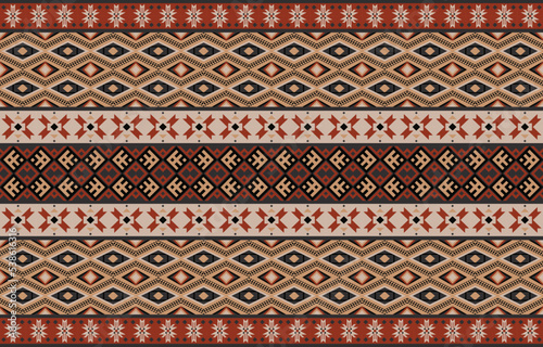 Tribal indian seamless pattern. Color mexican, aztec and maya ornament, ethnic stylish fabric geometric print wallpaper texture set. Unique folk, national culture collection, wrap, carpet, wallpaper
