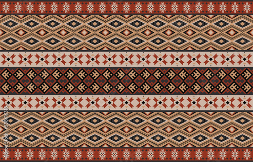 Tribal indian seamless pattern. Color mexican, aztec and maya ornament, ethnic stylish fabric geometric print wallpaper texture set. Unique folk, national culture collection,
wrap, carpet, wallpaper