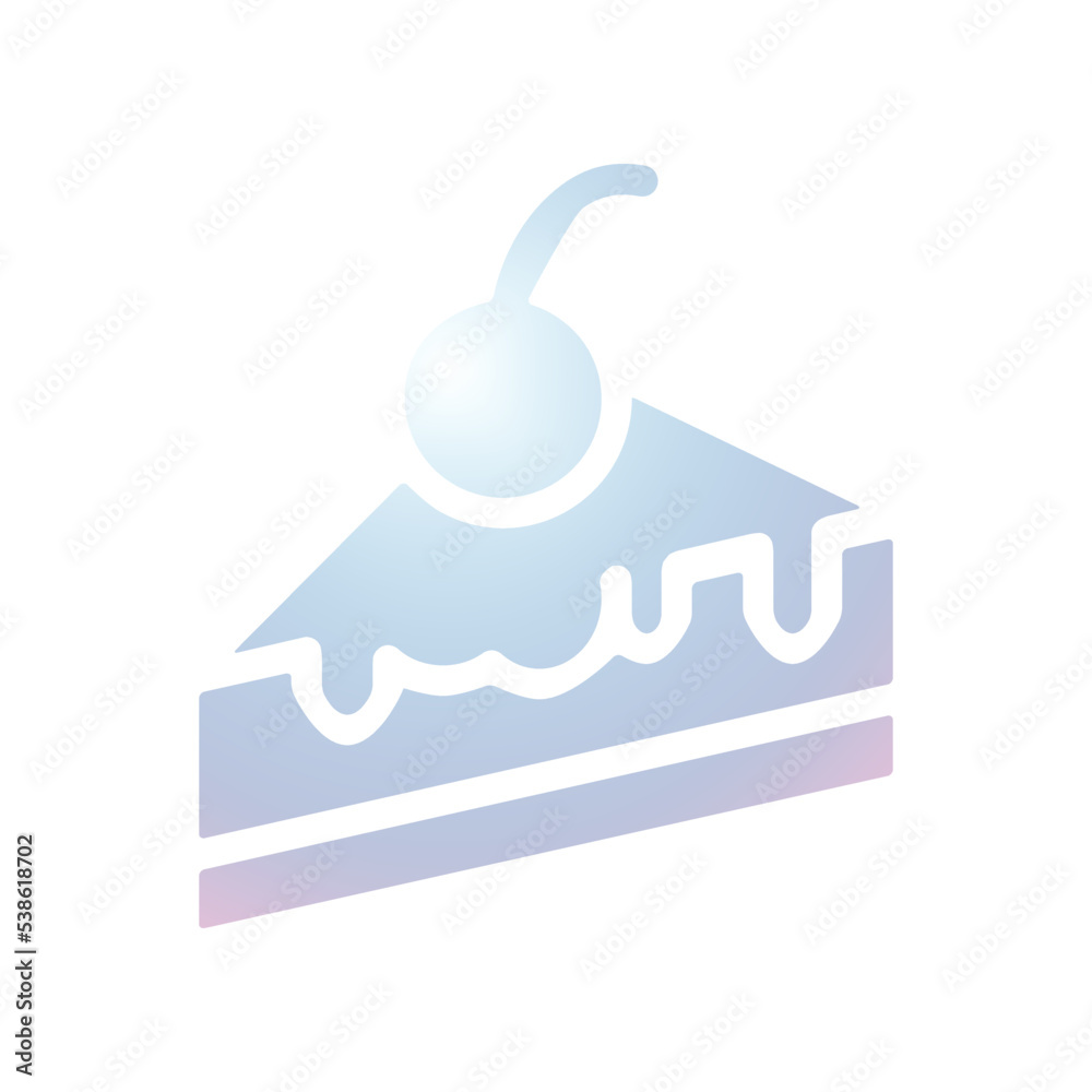 illustration of a cake icon 3D design illustration of a cake icon 3D design