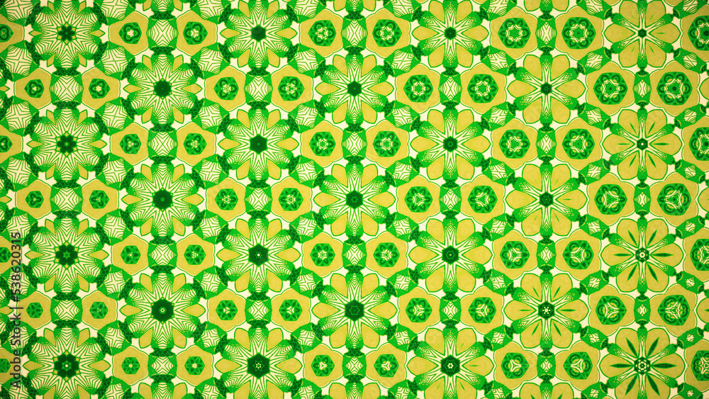 Naklejka premium 模様が万華鏡のように変化した画像