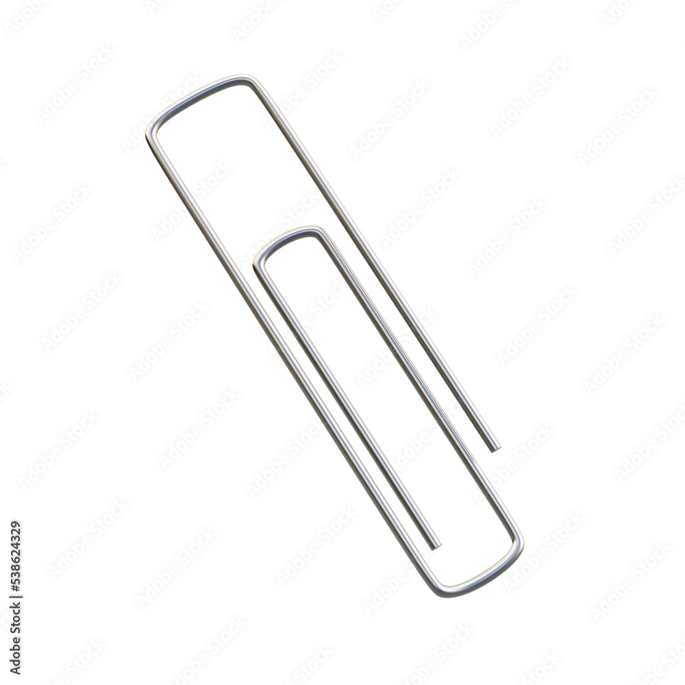 Obraz premium Paper clip isolated on background