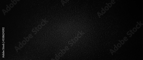 Dark black grunge textured concrete background. Panorama dark grey black slate background or texture, dark black horror scary background. 