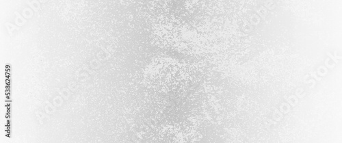 Panorama of vintage Background and texture of white paper pattern, white background texture grunge with silver white center in abstract textured metal in old distressed vintage border design.