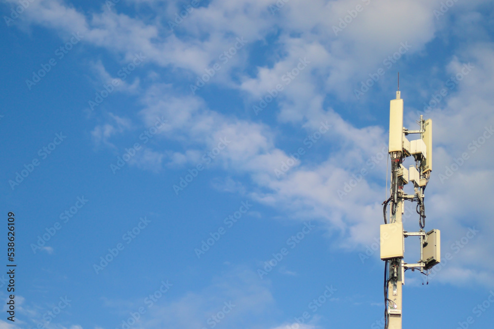 landscape of Signals tower with blue sky background, copy space landscape of Signals tower with blue sky background, copy space