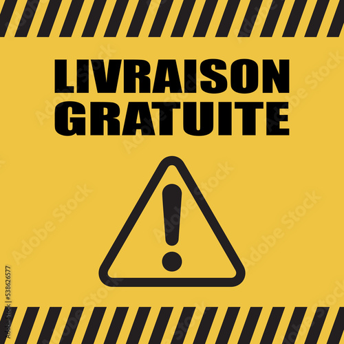 Logo livraison gratuite.