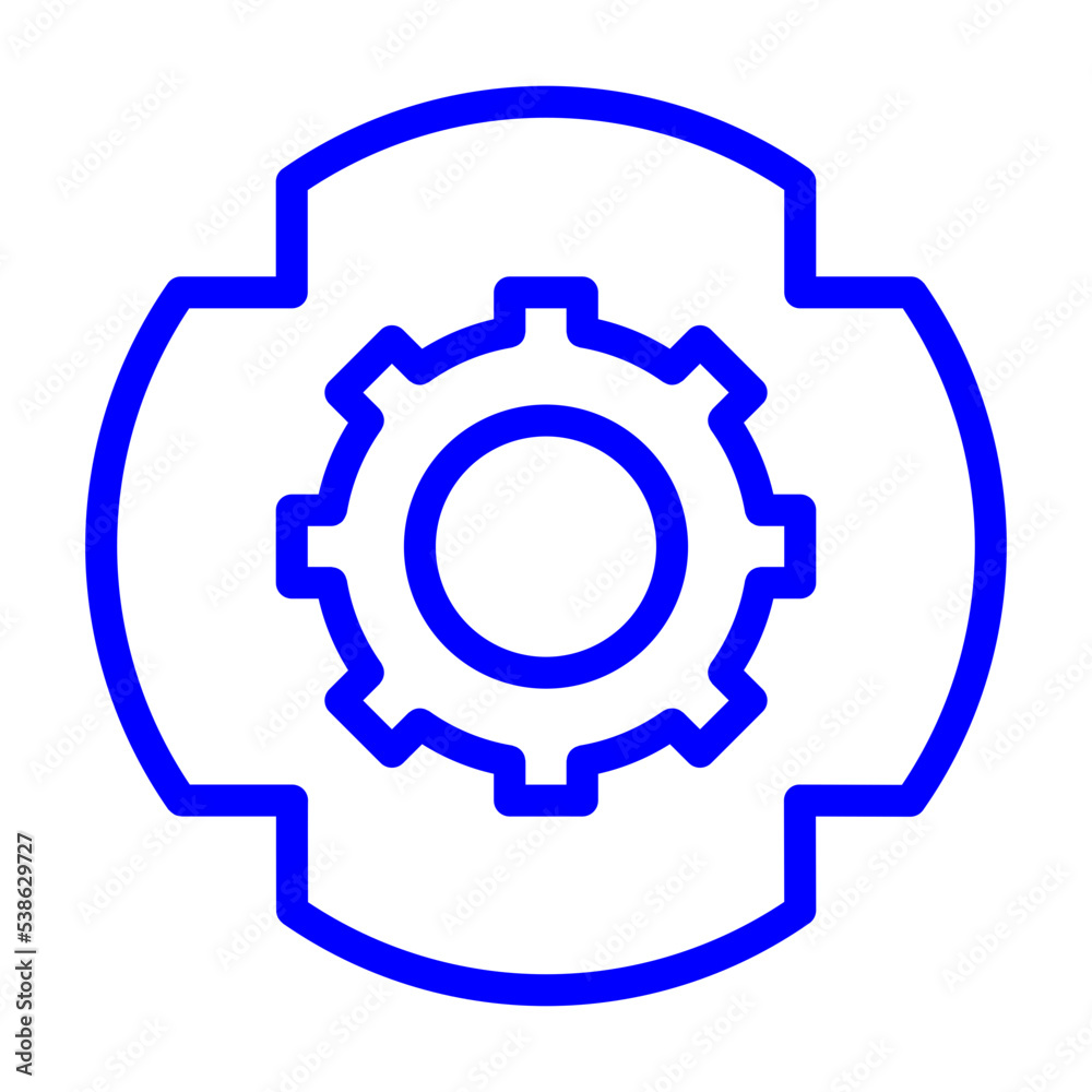 gear icon isolated on white gear icon isolated on white