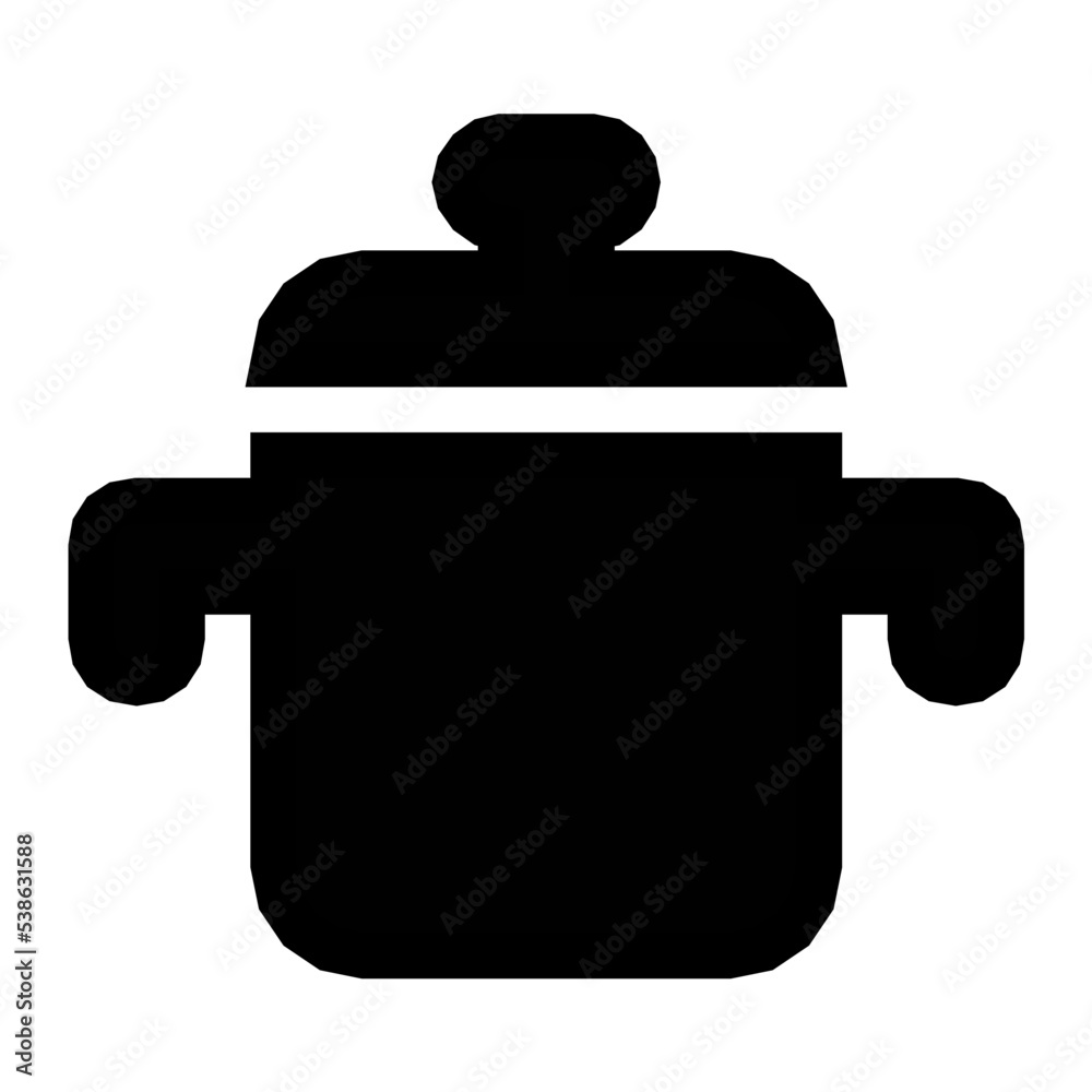 Obraz premium Cooking Pot Vector Icon