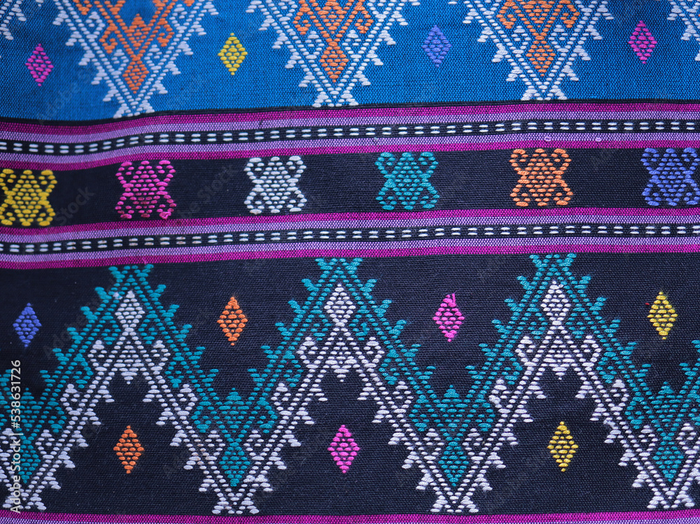 Thai fabric. Chin cloth. Traditional pattern. Hand ghost work. Background. Detailed. Lanna, Thai fabric. Chin cloth. Traditional pattern. Hand ghost work. Background. Detailed. Lanna,