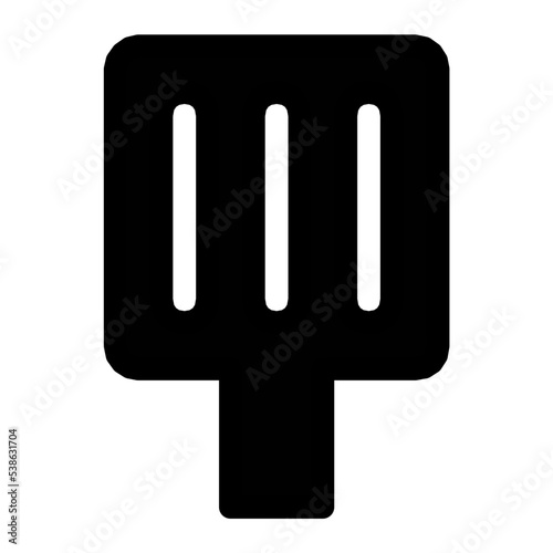 Slotted Spatula Vector Icon