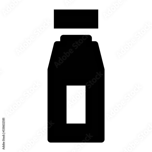 Ketchup Bottle Vector Icon