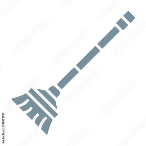 Broom Multicolor Glyph Icon