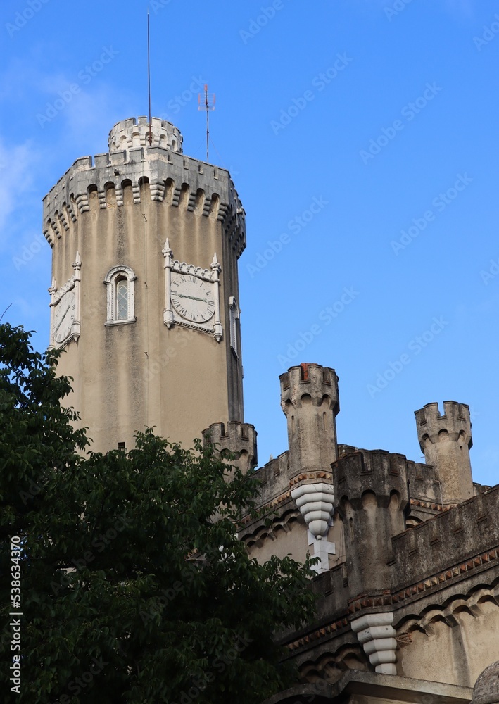 the tower of a castle in Lisbon 