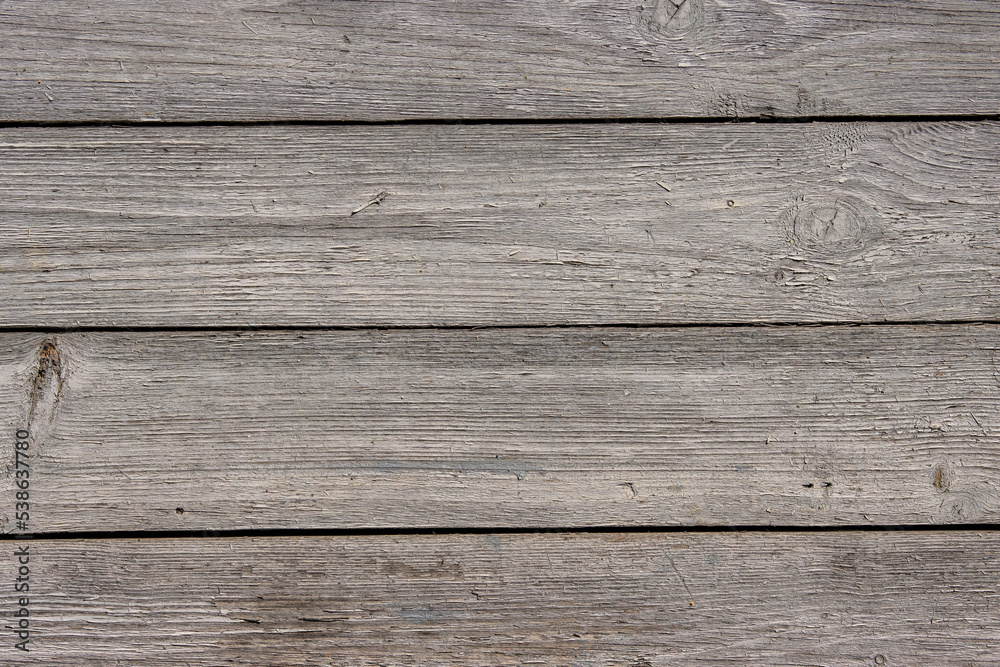 Fototapeta premium Old rough plank wooden barn wall. Vintage detailed vintage wooden background