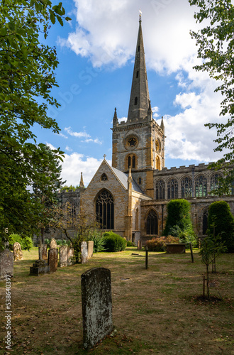 view of the Church of the Holy Trinity and historic cemetery