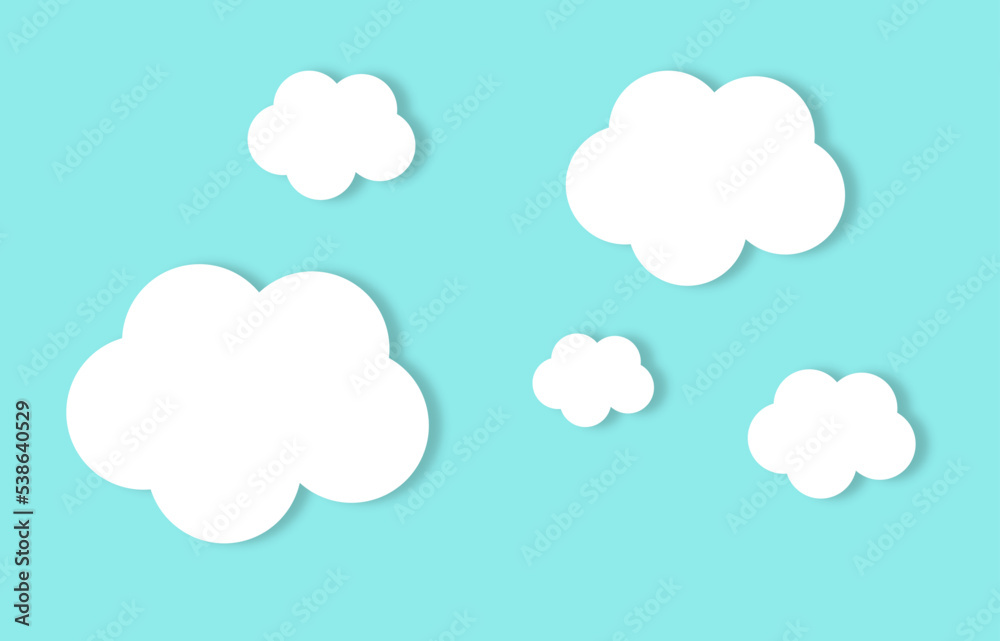 2d clouds background for children