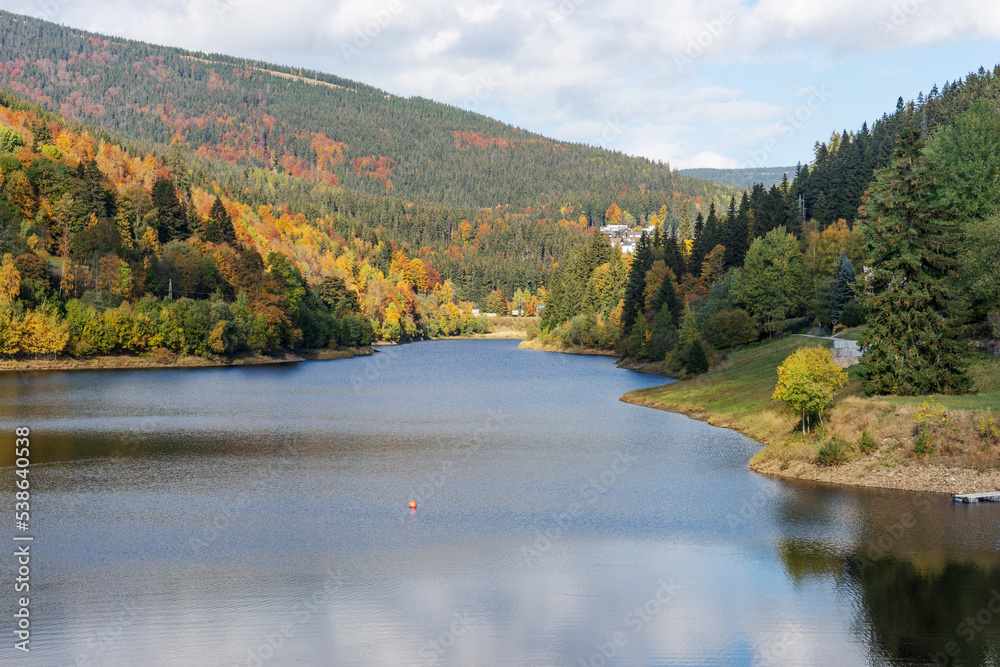 Elbe Reservoir in the Giant Mountains. Spindleruv mlyn. Czech Republic Elbe Reservoir in the Giant Mountains. Spindleruv mlyn. Czech Republic