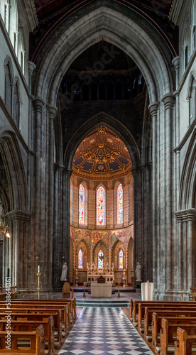 view of the central nave and altar of the St. Mary s Cathedral in Kilkenny