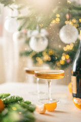 Two glasses of champagne