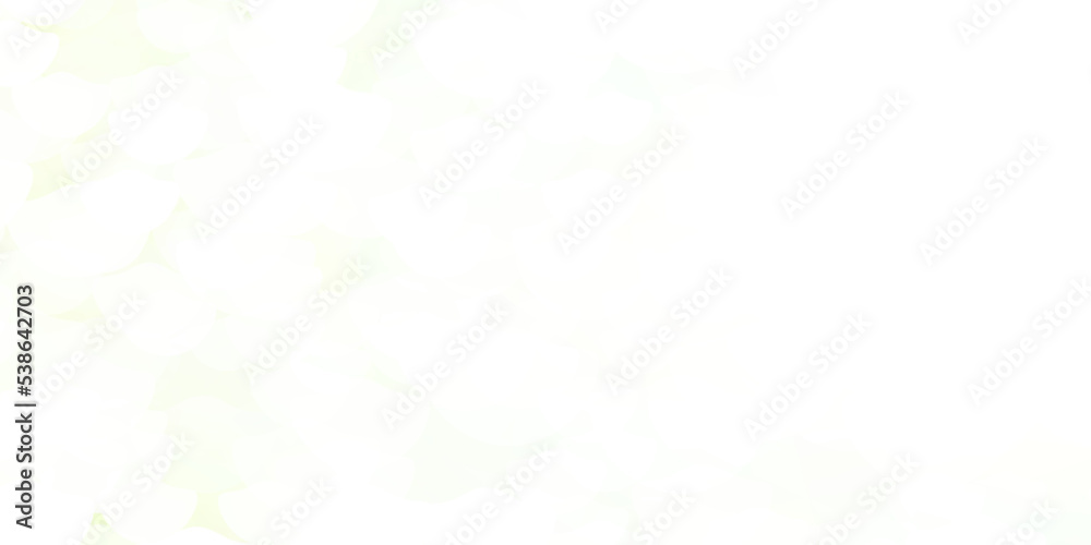 Obraz premium Light Green vector background with bubbles.