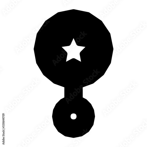 Rattle Vector Icon 