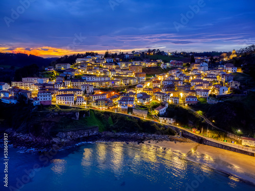 View of Lastres, one of the most beautiful villages of Cantabrian coast © StockPhotoAstur