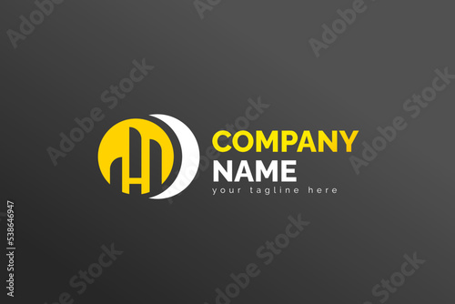 Simple Modern Isolated Trading Logo Template. In White and Yellow Color. For your trading company, business, brand, and many more