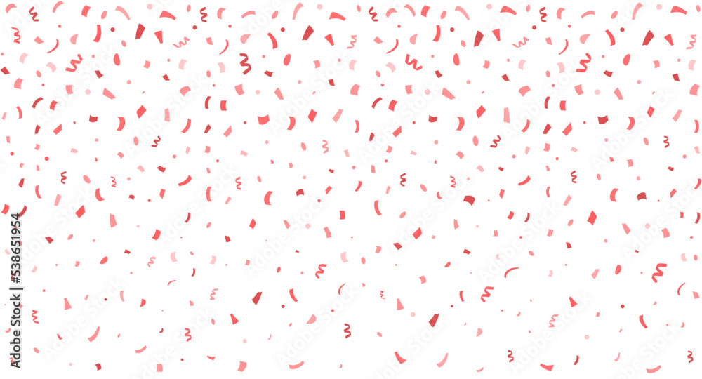 Background with falling pink confetti
