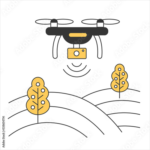 Agriculture drone provide field mapping