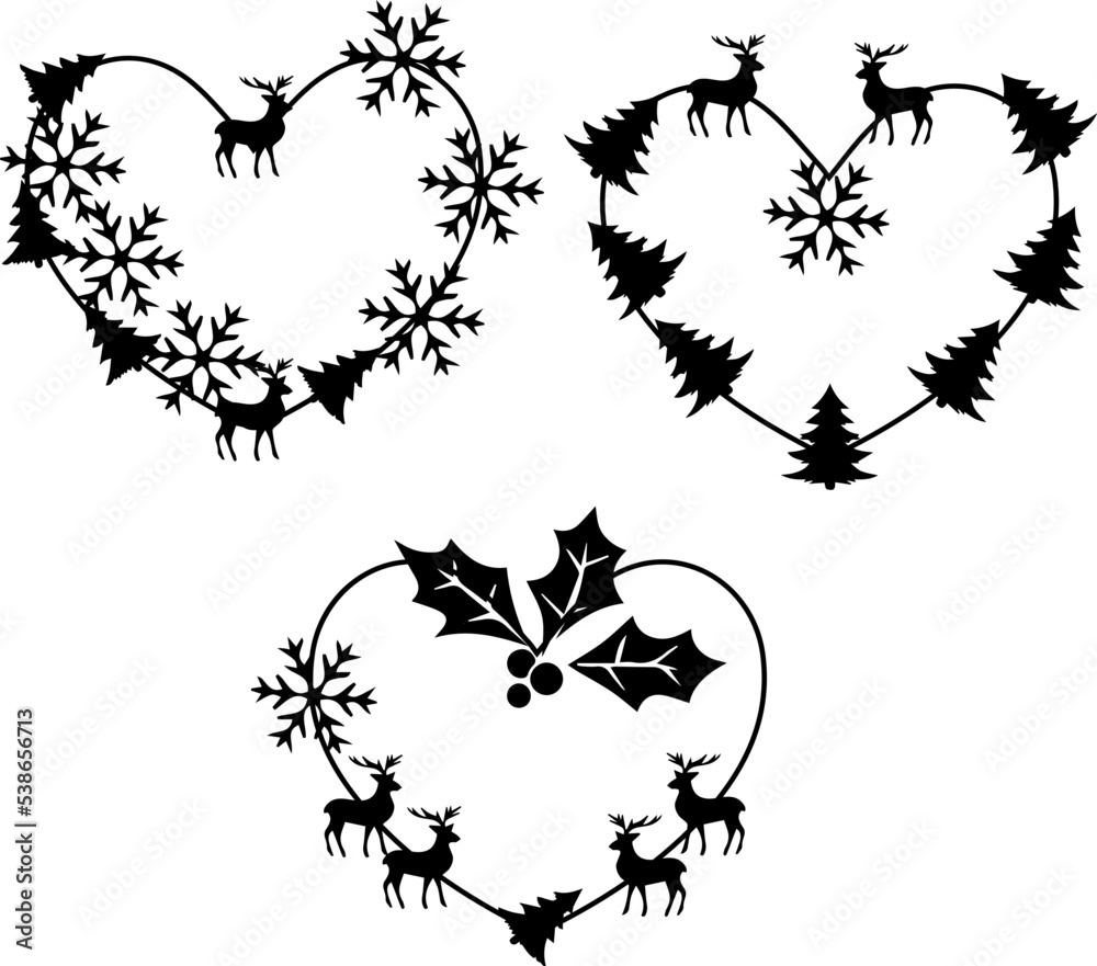 Christmas Love Wreath Bundle Christmas Love Wreath Bundle