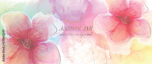 Modern creative design,  background marble texture. Alcohol ink. vector.